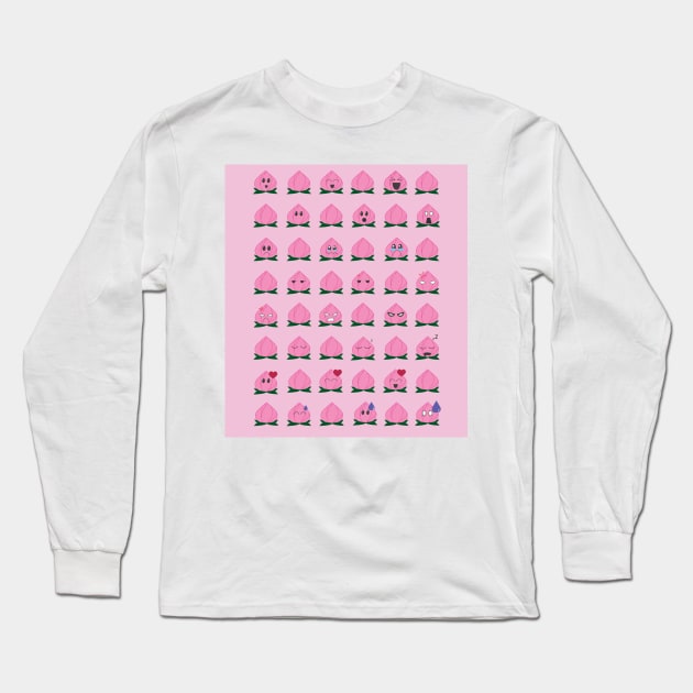 Rosebud Emoji Grid Long Sleeve T-Shirt by jennibee20